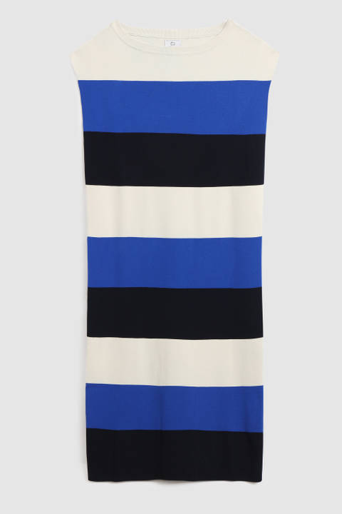 Gebreide lange jurk Blauw | Woolrich