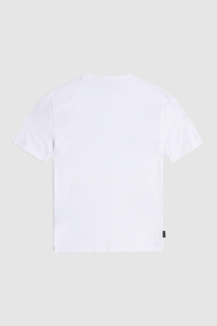Boy's organic cotton tee with logo White photo 2 | Woolrich