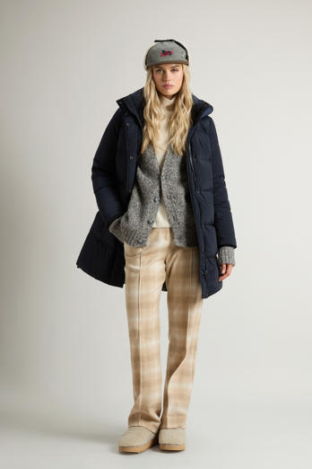 Kelly lange Daunenjacke Blau | Woolrich