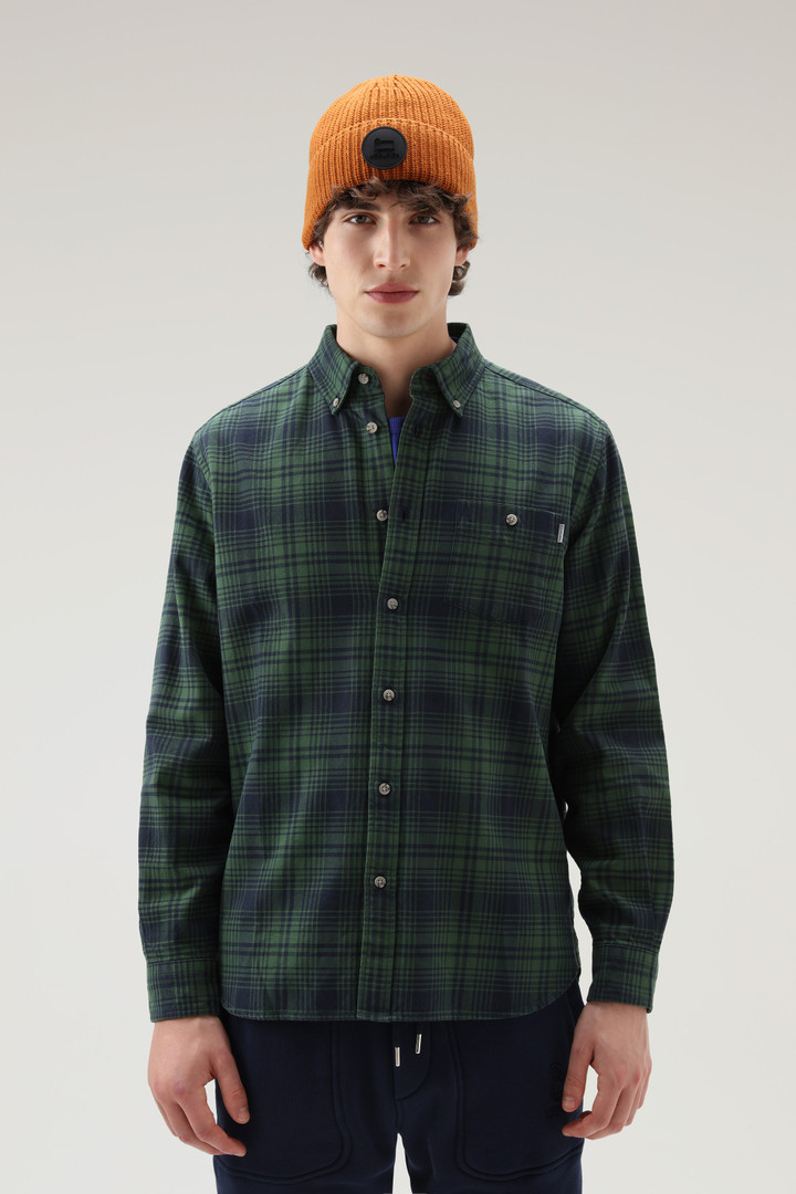 Traditional Flannel Check Shirt Green | Woolrich USA