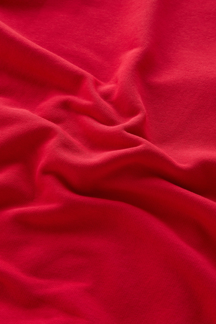 Sweat-shirt en coton mélangé à capuche et logo brodé Rouge photo 8 | Woolrich