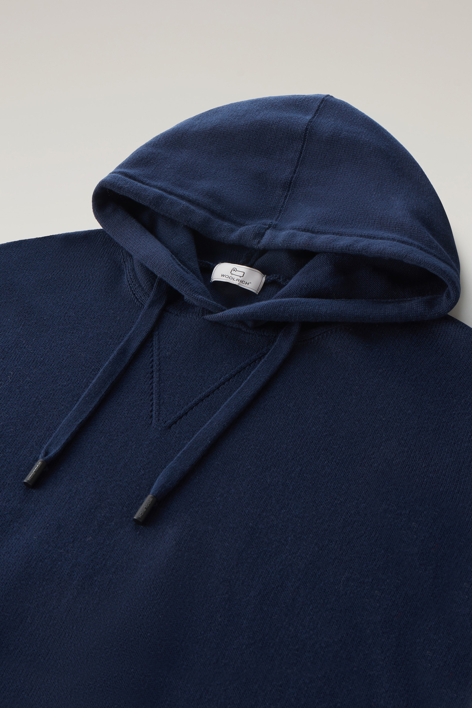 Maglia con cappuccio in puro cotone blu photo 6 | Woolrich