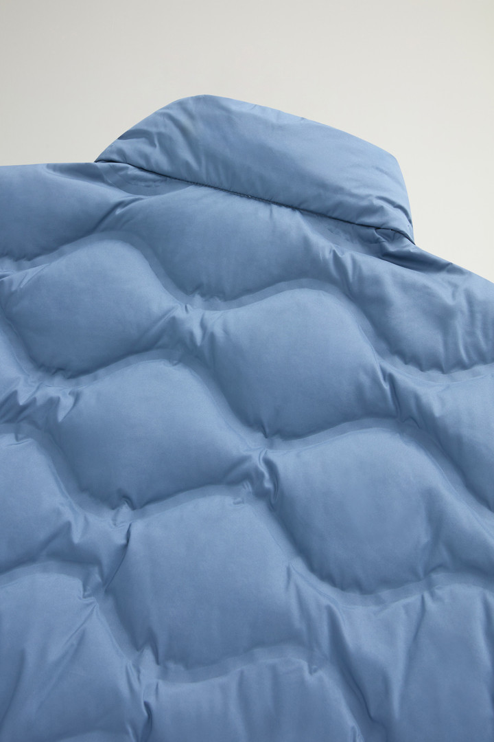 Lightweight Down Jacket in Microfiber with Onion Quilting Blue photo 3 | Woolrich