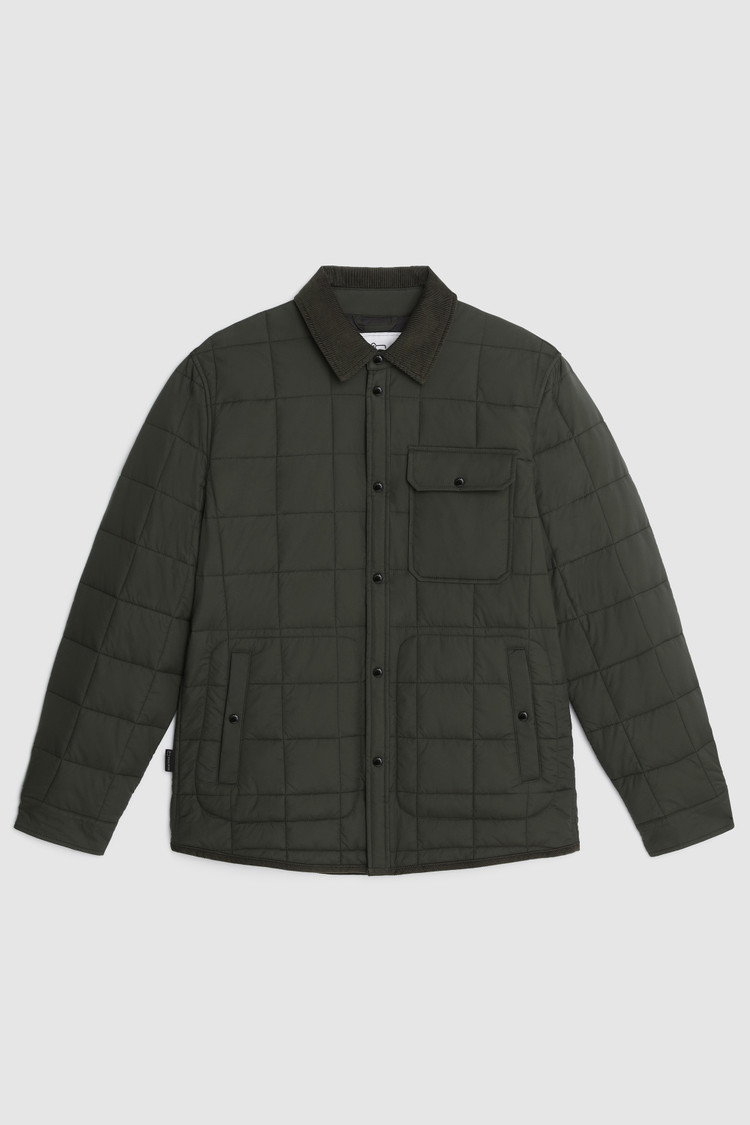 Wattiertes Overshirt Hunt aus Stretch-Stoff