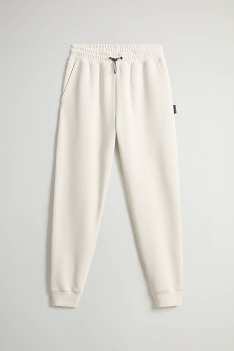 Pantalon en coton molletonné mélangé Blanc photo 2 | Woolrich