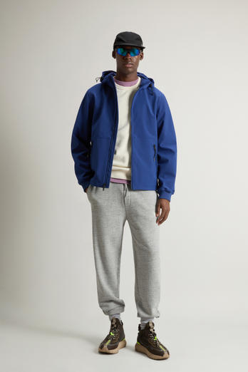 Jacket in Tech Softshell Blue | Woolrich