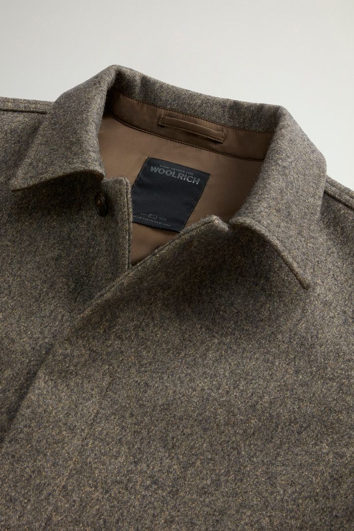 Overshirt aus italienischer Wolle und Baumwolle by Todd Snyder Grau photo 6 | Woolrich