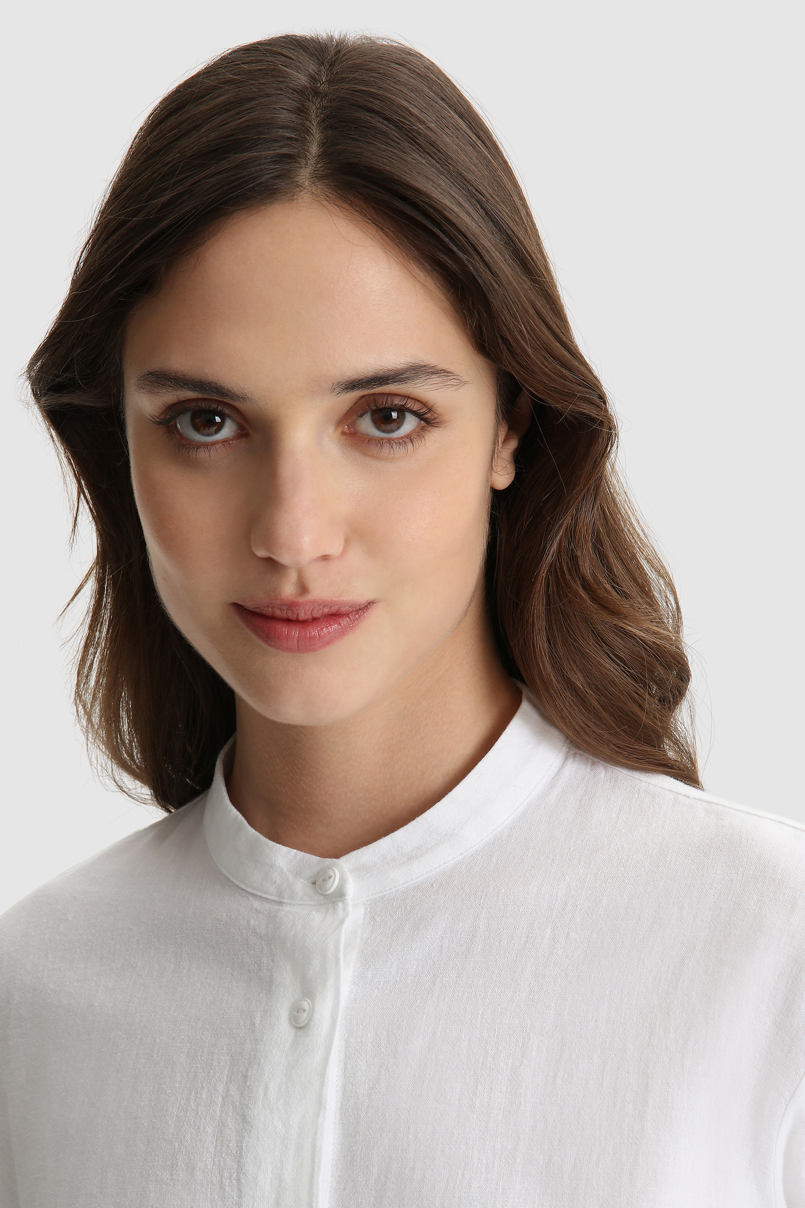 Cotton linen long shirt