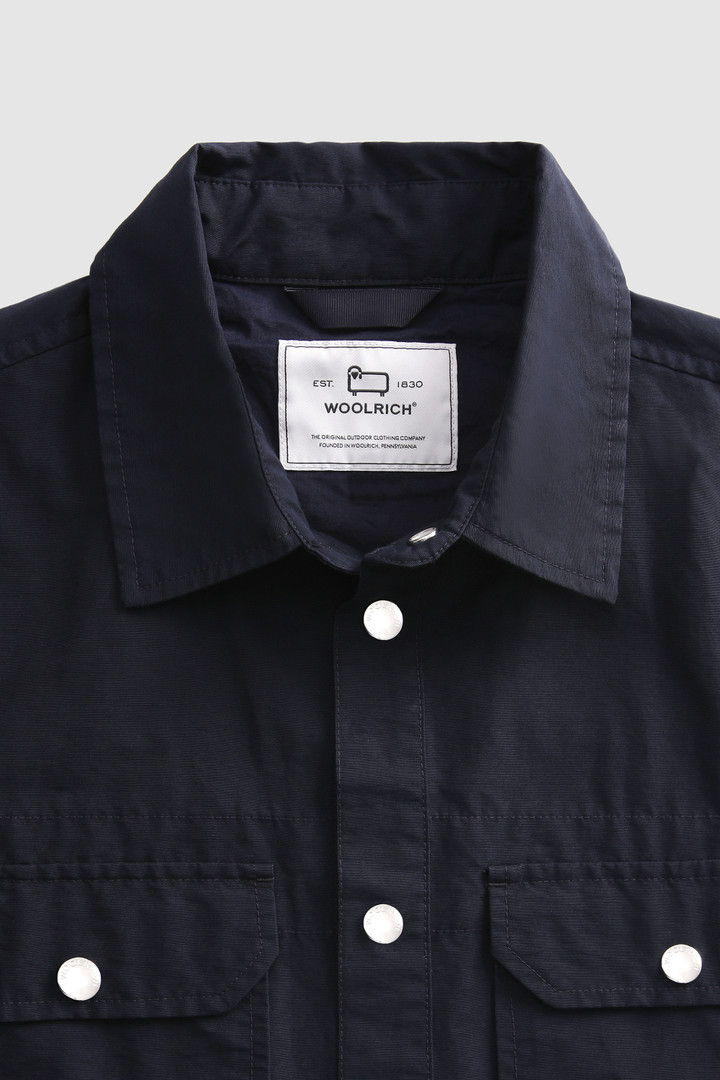 Sobrecamisa Cruiser en tejido Ramar ecológico azul photo 5 | Woolrich
