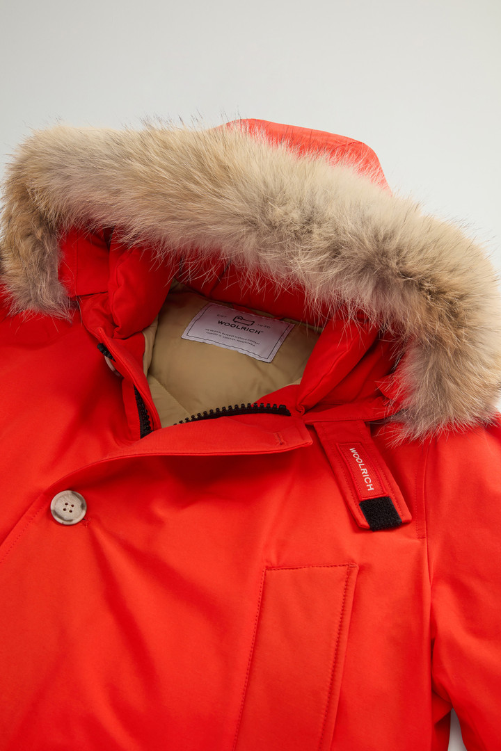 Arctic Anorak in Ramar Cloth with Detachable Fur Orange photo 7 | Woolrich