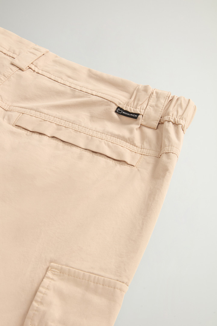 Garment-Dyed Cargo Short in Pure Cotton Beige photo 4 | Woolrich