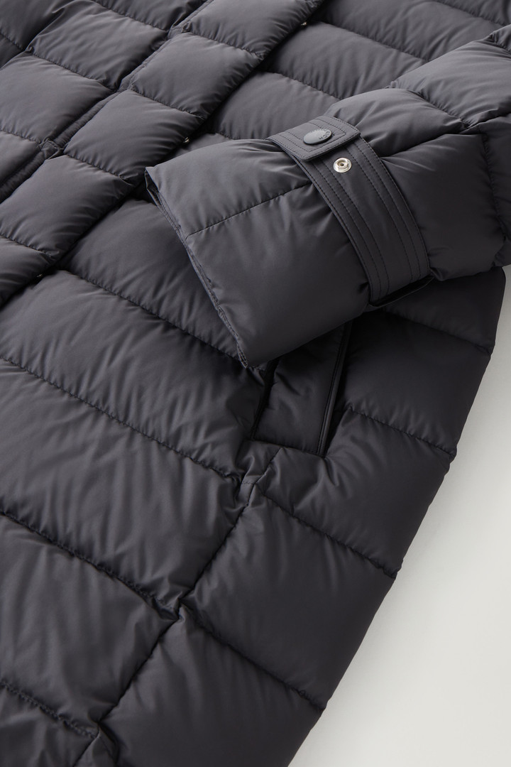 Ellis Long Microfiber Down Jacket Black photo 4 | Woolrich