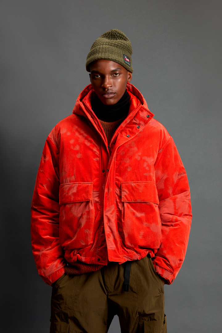 Olmetex Ripstop Nylon Jacket with Camouflage Motif by Todd Snyder Orange photo 1 | Woolrich
