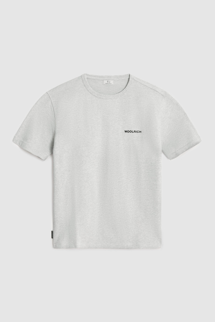 T-Shirt mit Aufdruck auf der Rückseite Grau photo 4 | Woolrich