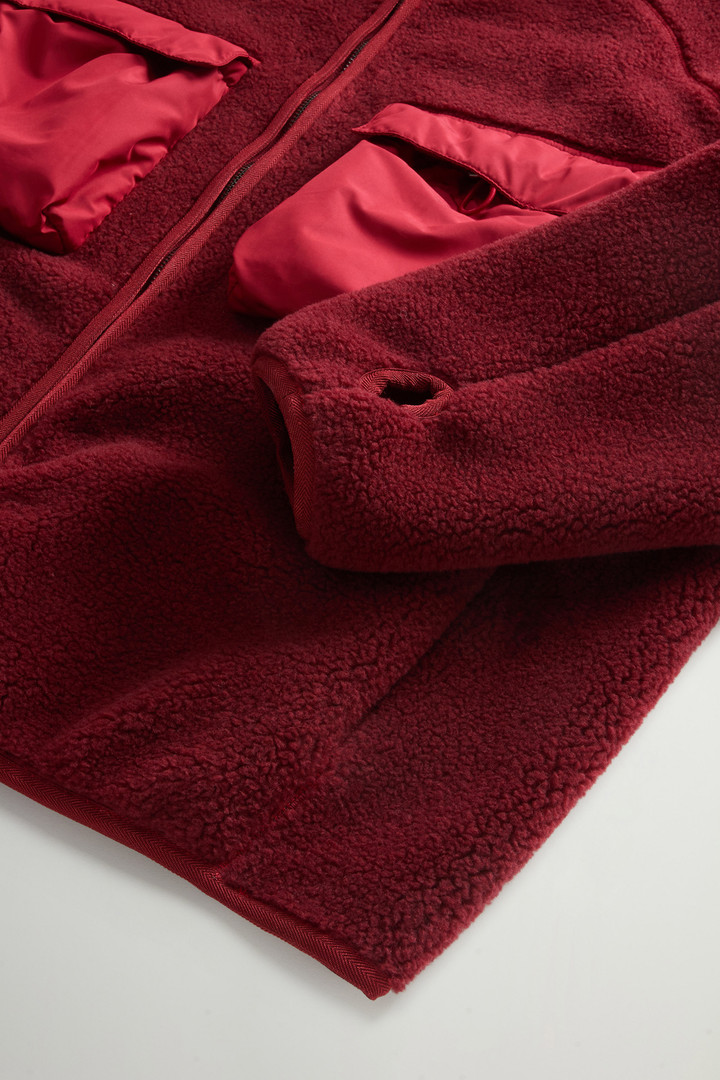 Felpa ibrida full-zip con cappuccio Rosso photo 10 | Woolrich