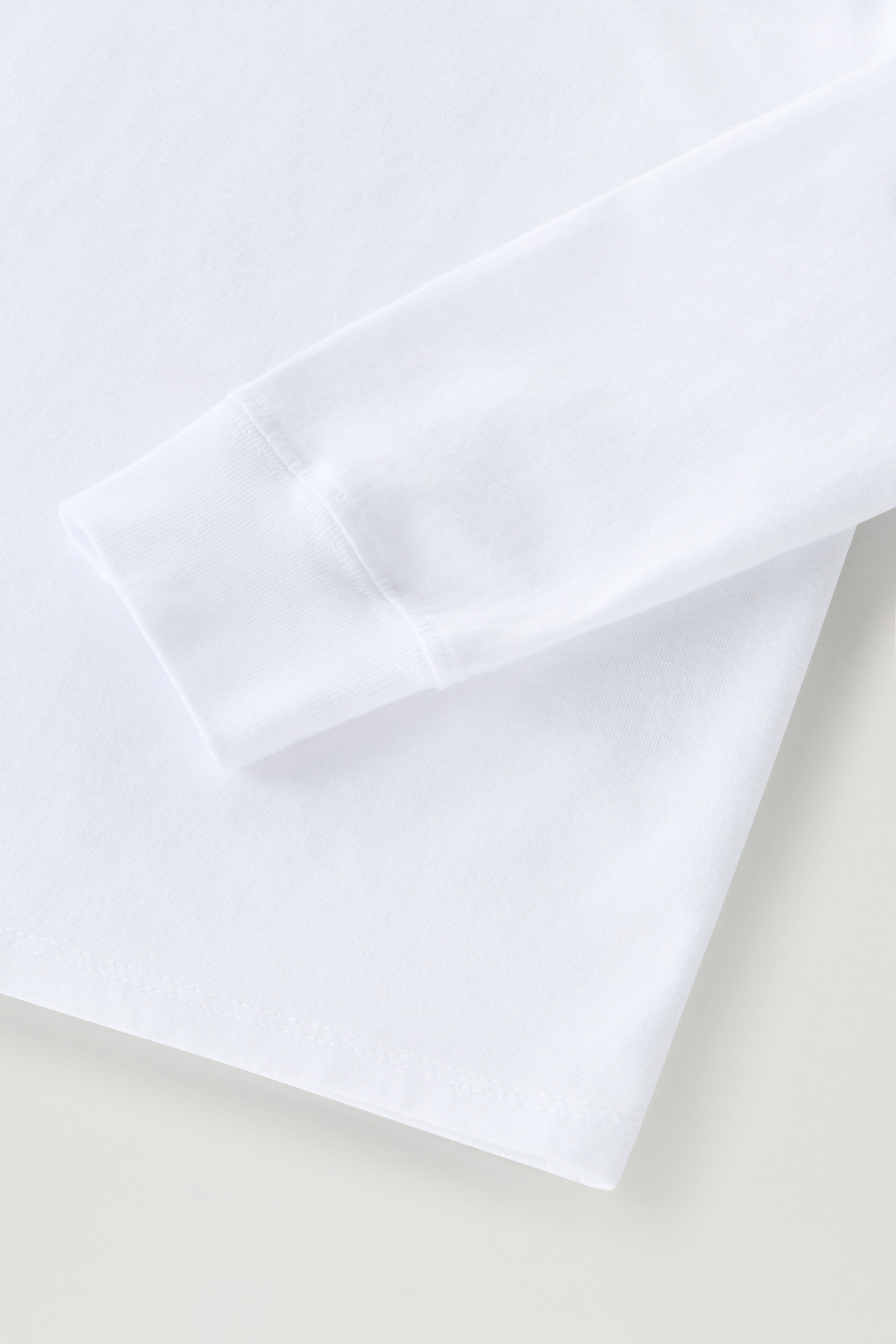 Langärmeliges T-Shirt aus reiner Baumwolle für Jungen weiß photo 4 | Woolrich