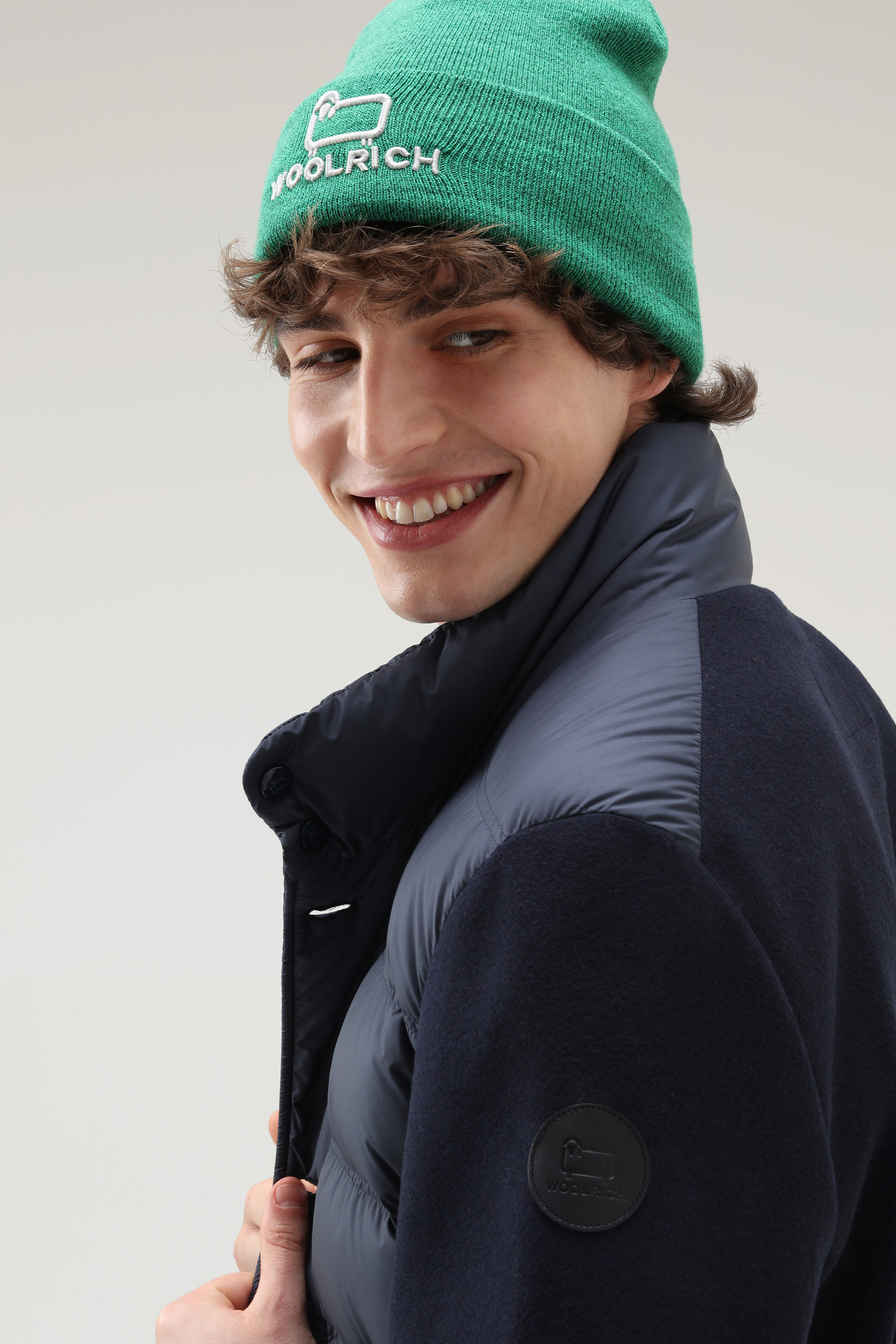 Giacca ibrida in misto lana blu photo 4 | Woolrich