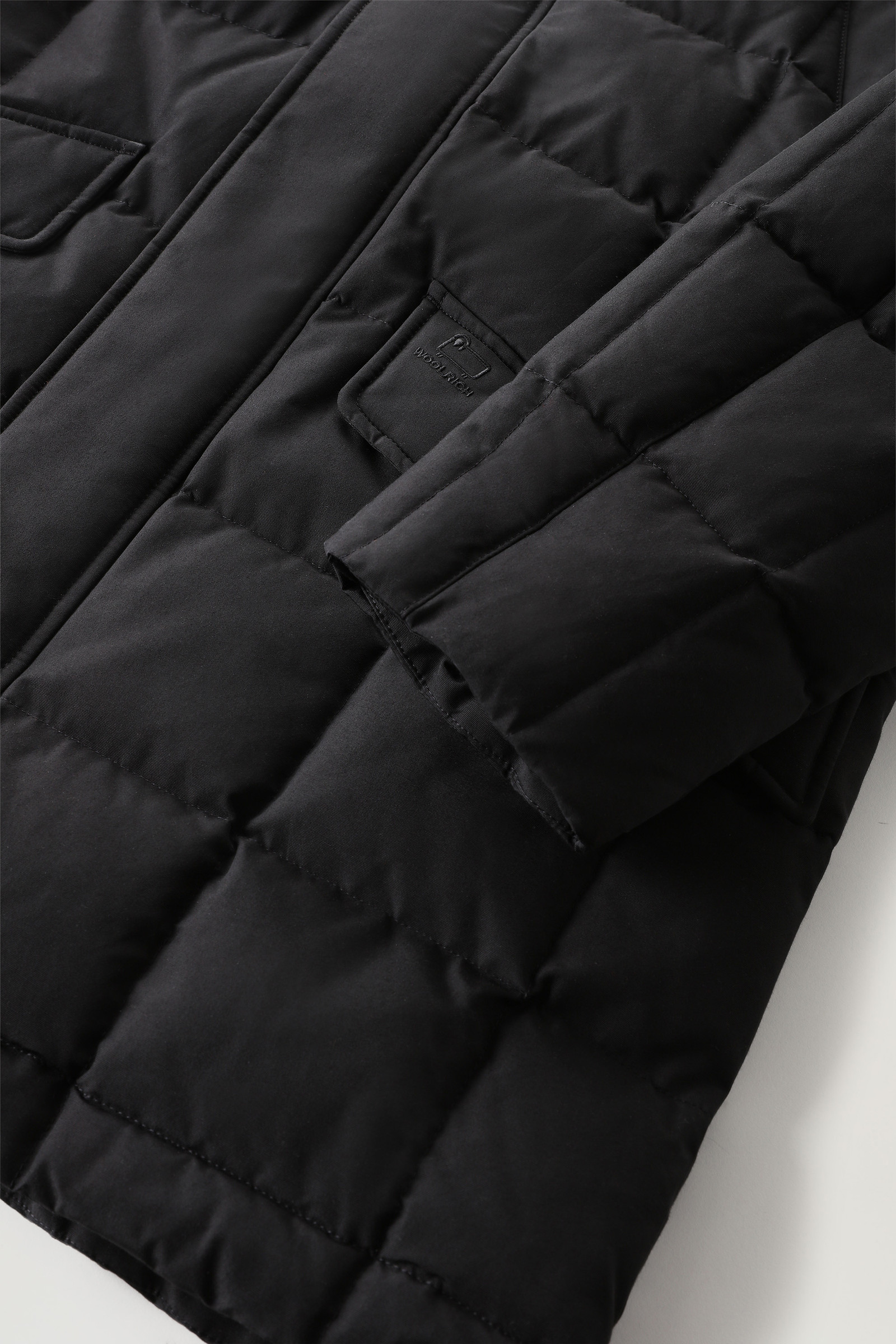 Blizzard Parka en Ramar Cloth matelassé à carreaux noir photo 7 | Woolrich