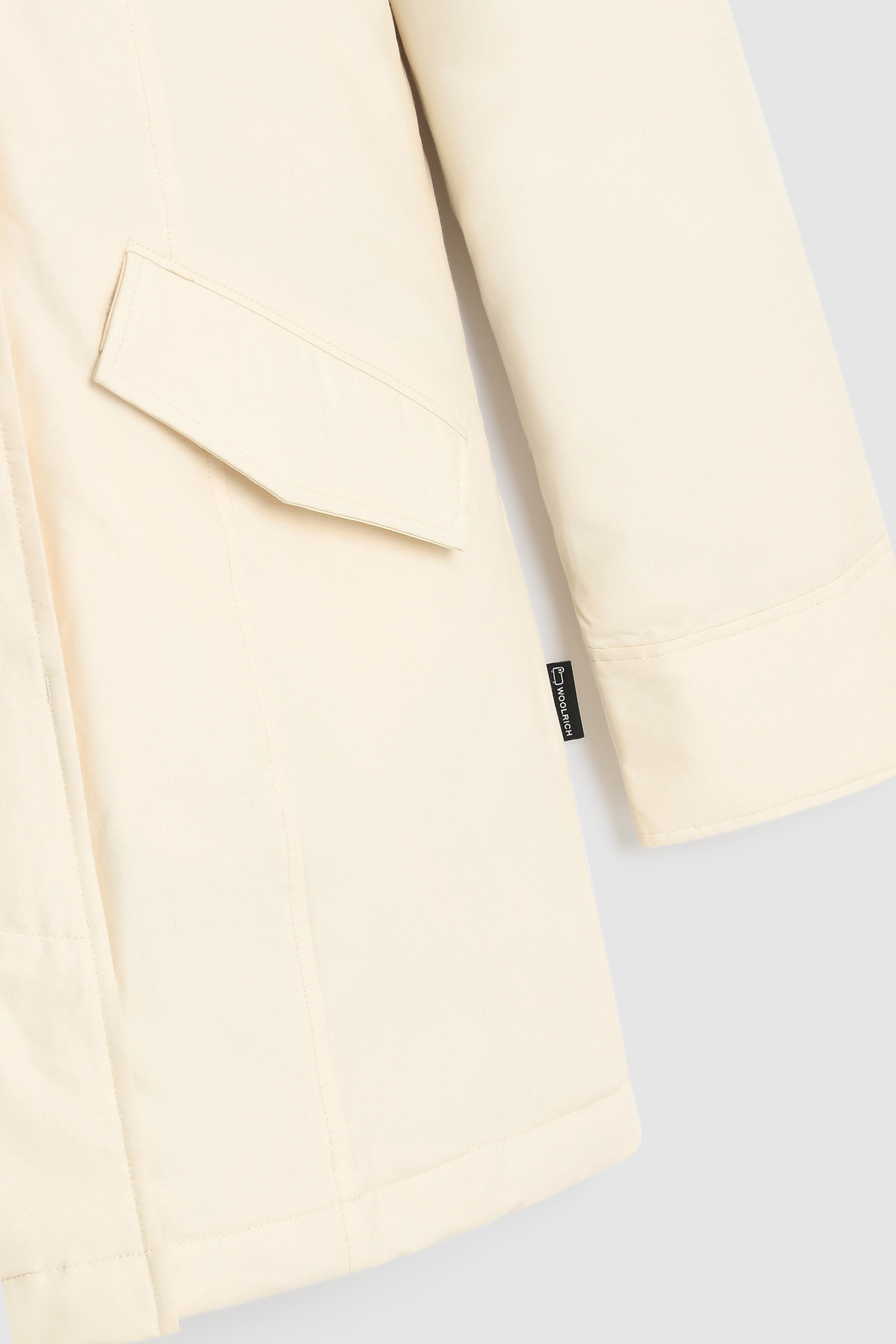 Arctic Parka van Ramar Cloth met afneembare rand in wasbeerbont