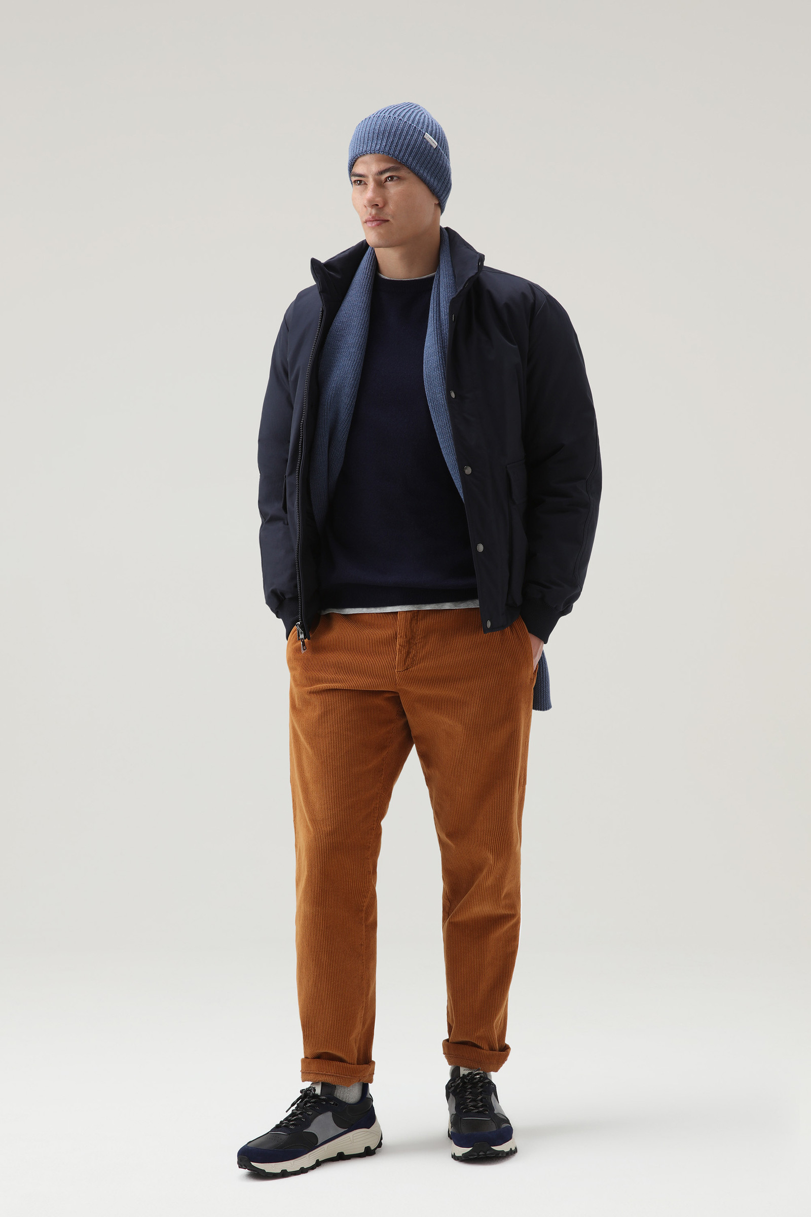 Luxe Crewneck in Pure Cashmere Blue photo 2 | Woolrich