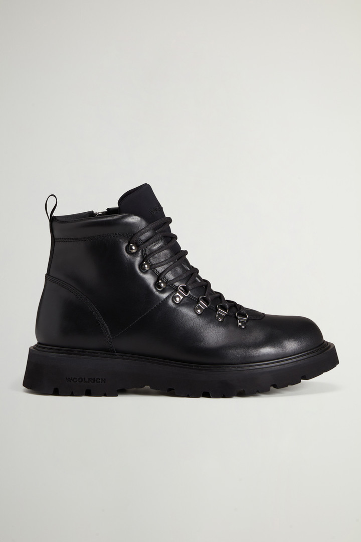 Black ankle hiker boots best sale