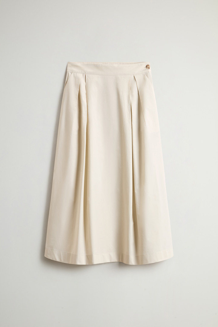 Pure Cotton Poplin Skirt Beige photo 4 | Woolrich