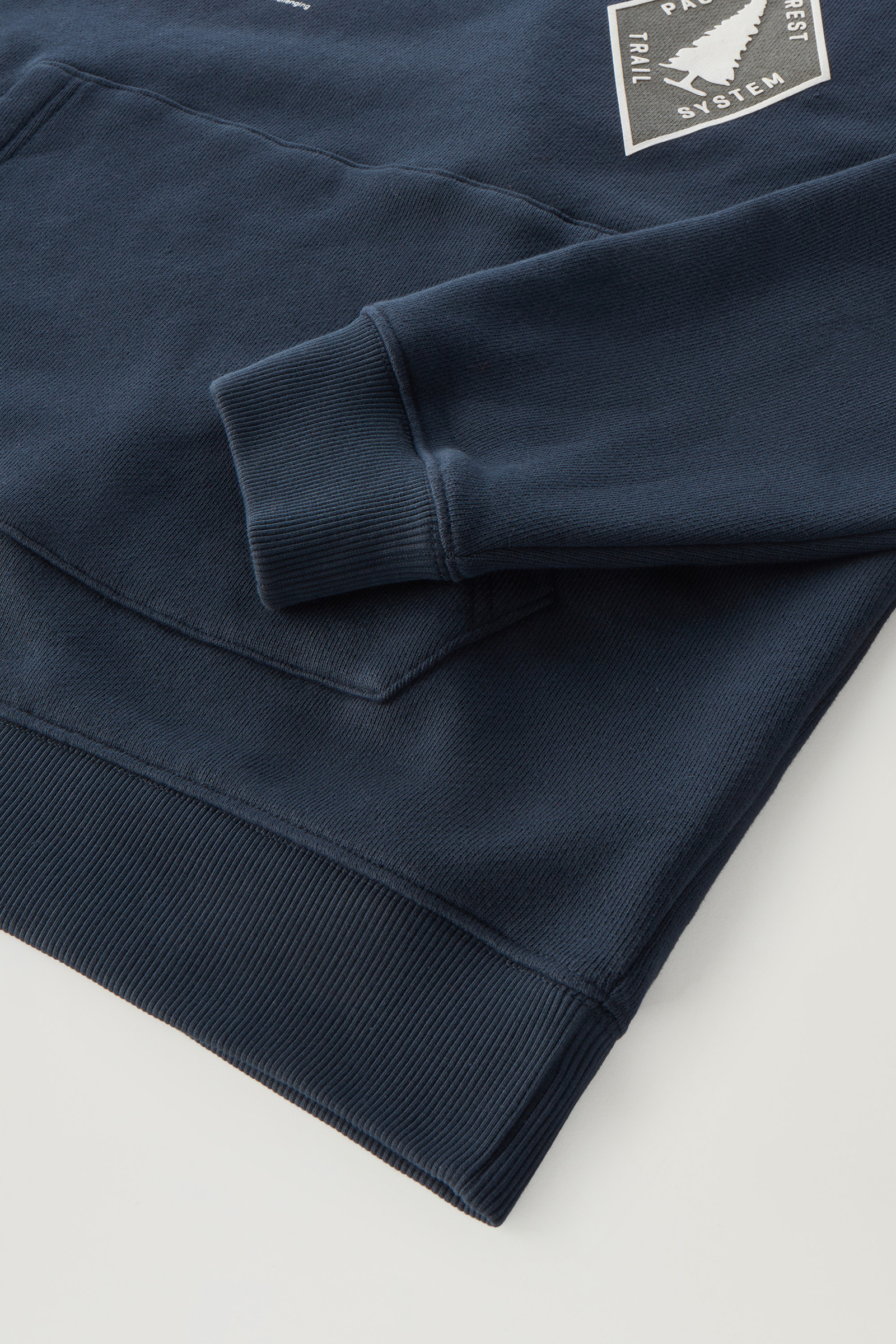 Sweat-shirt à capuche U.S. Trails en pur coton bleu photo 7 | Woolrich