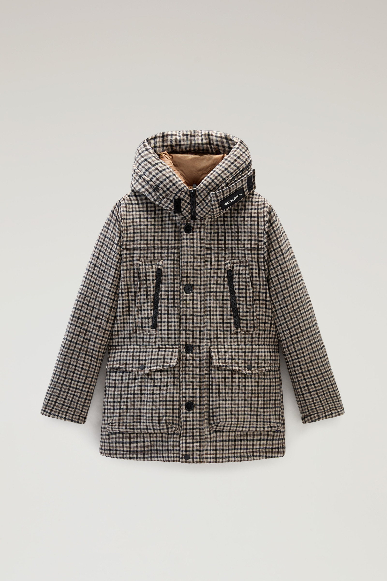 Arctic Parka Evolution en laine italienne recyclée beige photo 5 | Woolrich