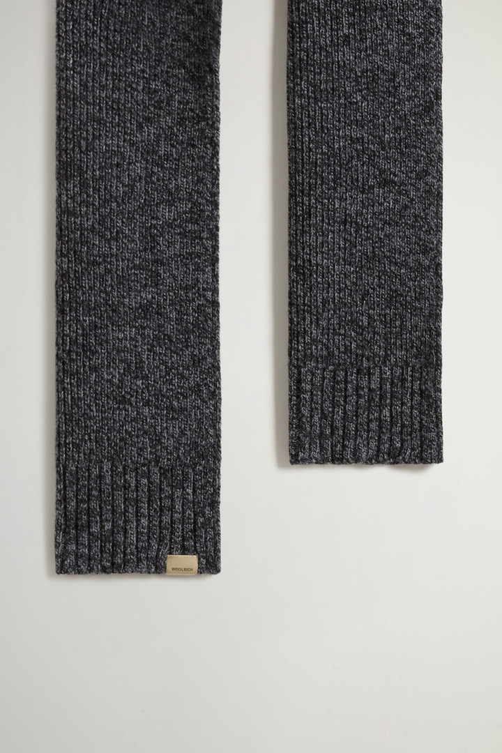 Sciarpa in pura lana mouliné Nero photo 2 | Woolrich