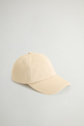 Cappellino in twill di cotone con logo ricamato Beige | Woolrich