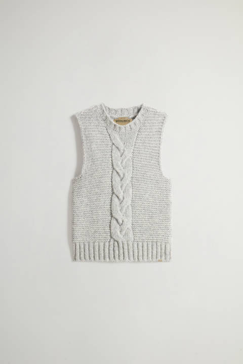 Gilet in misto alpaca e lana Grigio photo 2 | Woolrich