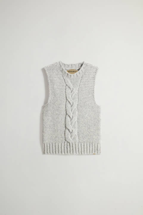 Alpaca- and Wool-Blend Vest Gray photo 2 | Woolrich