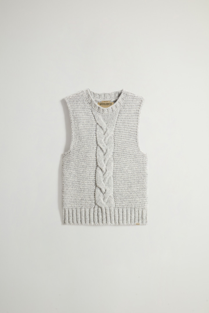 Alpaca- and Wool-Blend Vest Gray photo 5 | Woolrich