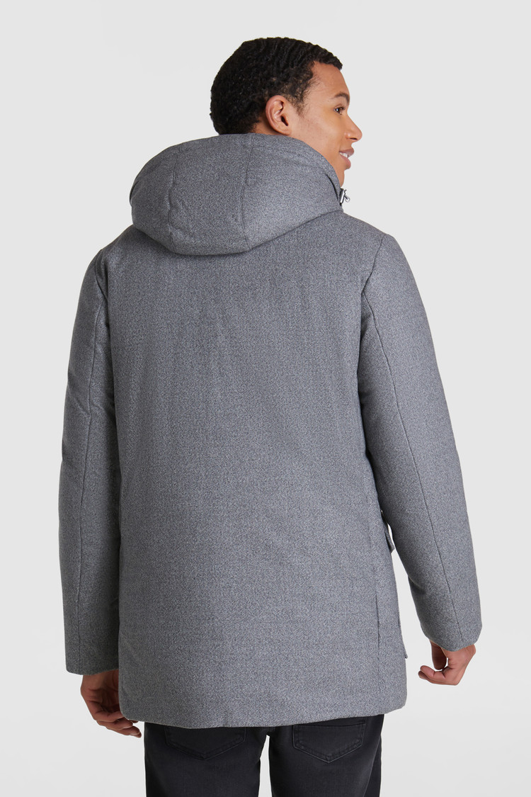Luxe arctic Parka van fijne wol