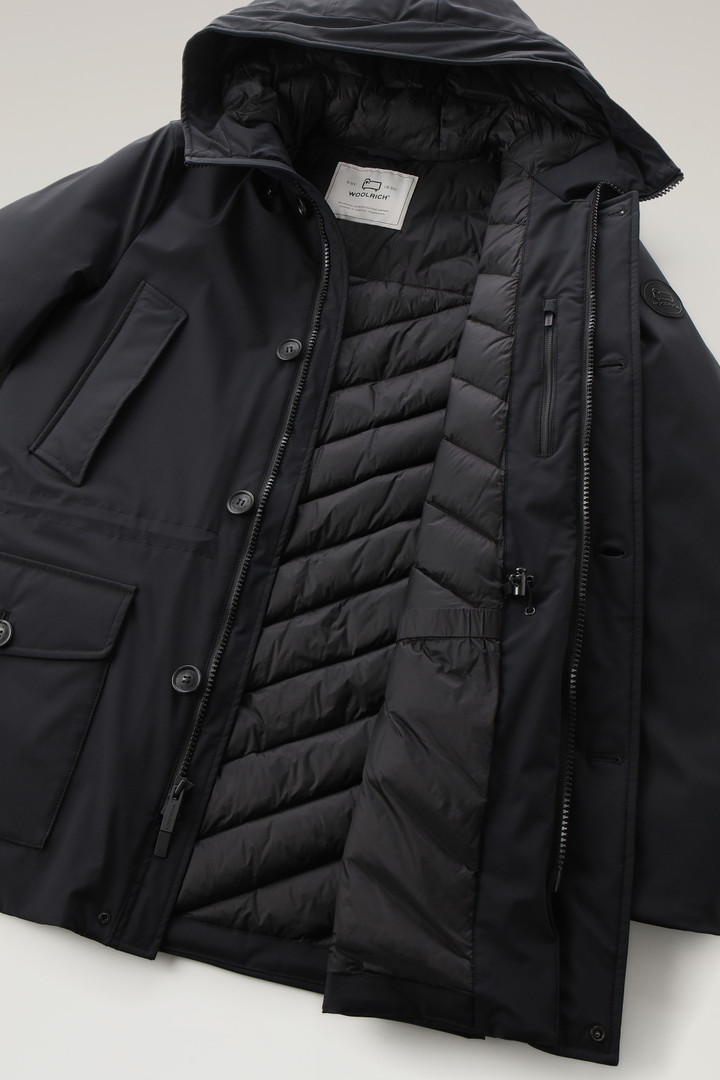 Arctic Parka in Stretch Nylon - Men - Black