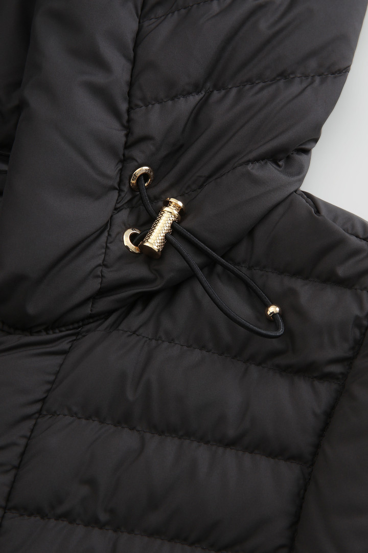 Gilet matelassé Hibiscus avec capuche noir photo 6 | Woolrich