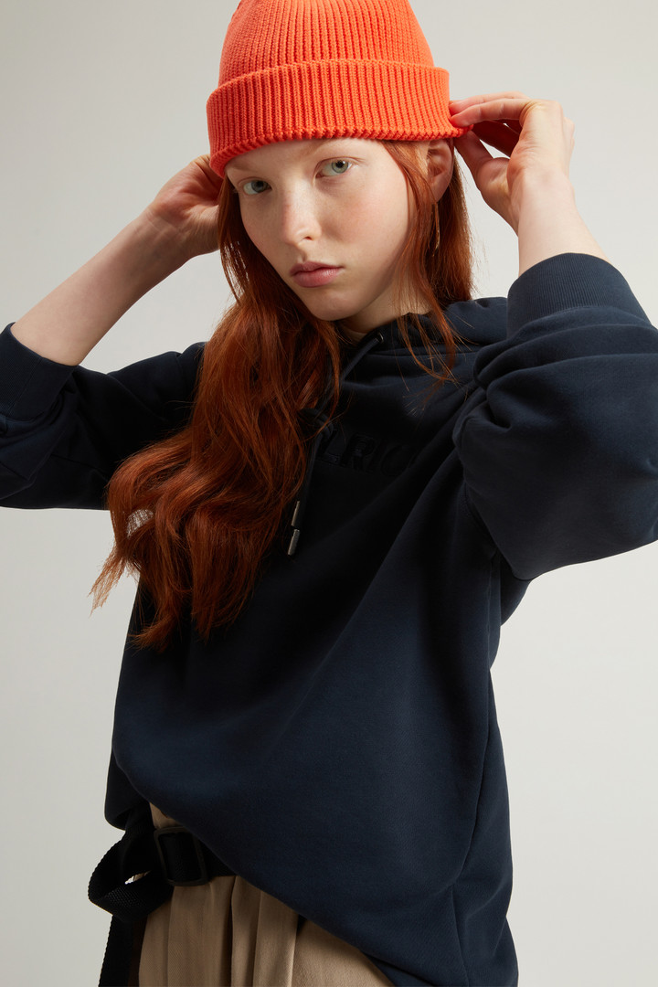 Pure Cotton Hoodie Blue photo 4 | Woolrich