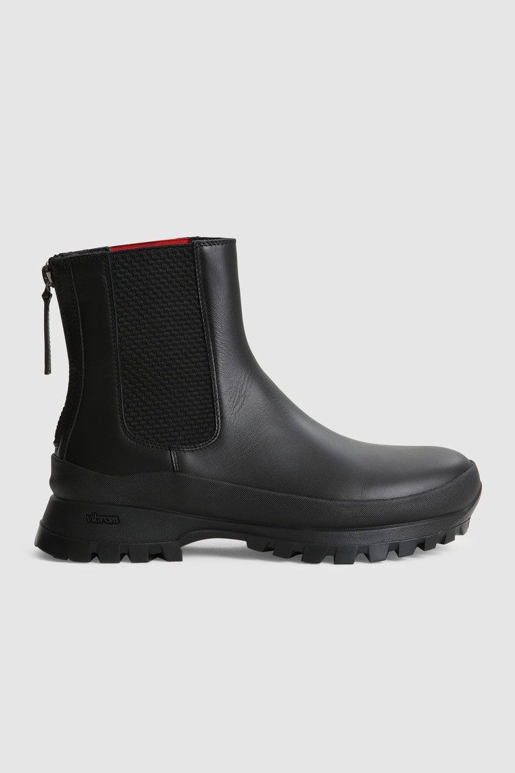 Chelsea wandelschoenen van mat leer