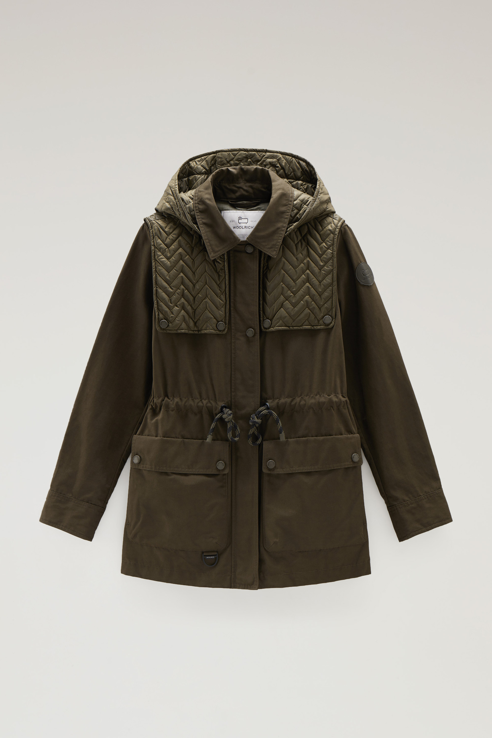 Veste Utility en Soft Eco Ramar à capuche vert photo 5 | Woolrich