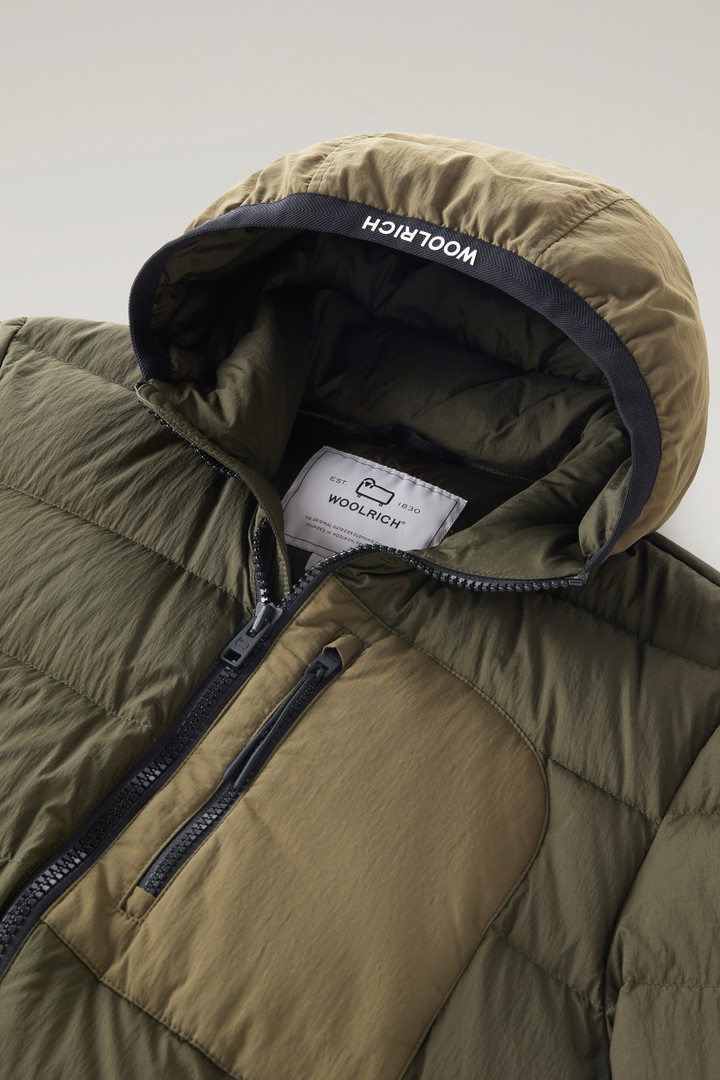 Lobster Down Jacket in Crinkle Nylon Green photo 2 | Woolrich