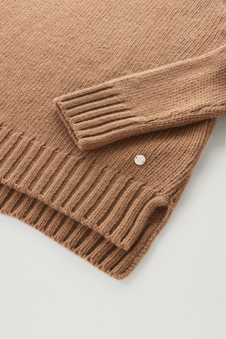 Turtleneck Sweater in Pure Virgin Wool Brown photo 3 | Woolrich