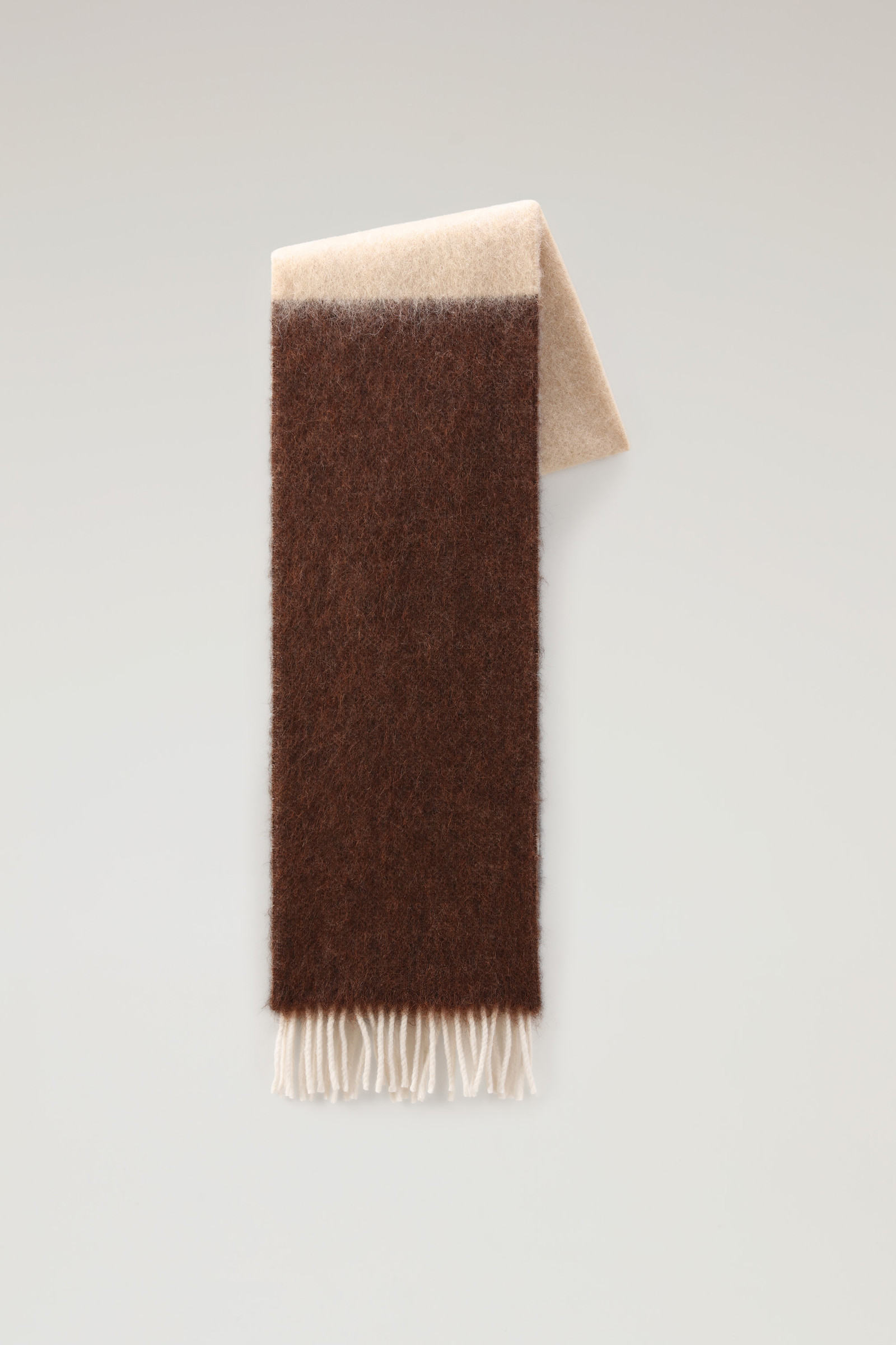 Unisex wollen sjaal met ombré print roze | Woolrich