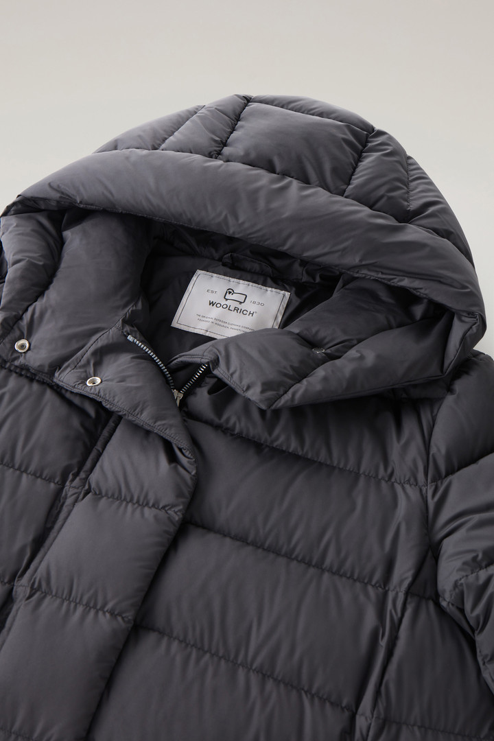 Ellis Long Microfiber Down Jacket Black photo 2 | Woolrich