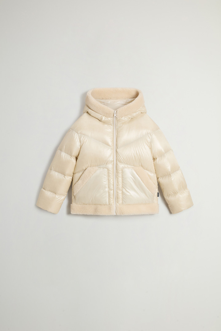 CURLY GLOSS HOODED JKT White photo 1 | Woolrich