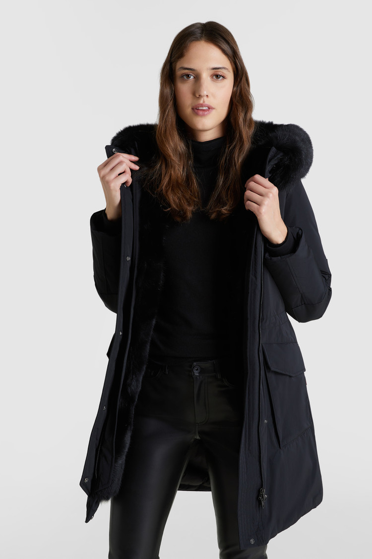 Military Parka with fox fur