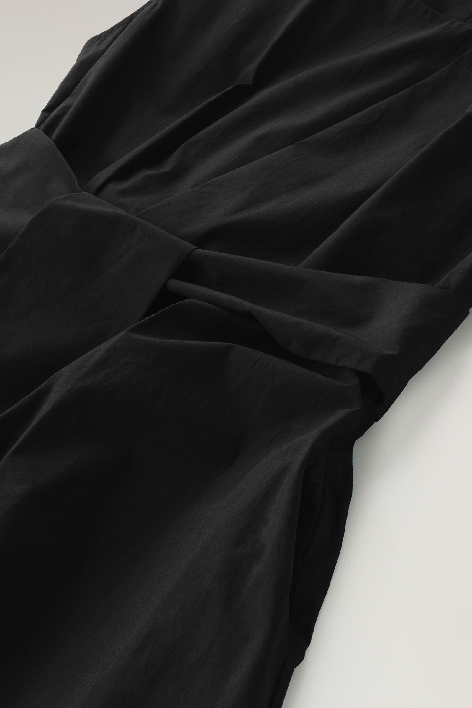Vestido midi de popelina de puro algodón negro photo 3 | Woolrich