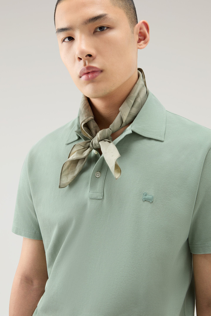 ICE COTTON POLO Green photo 4 | Woolrich