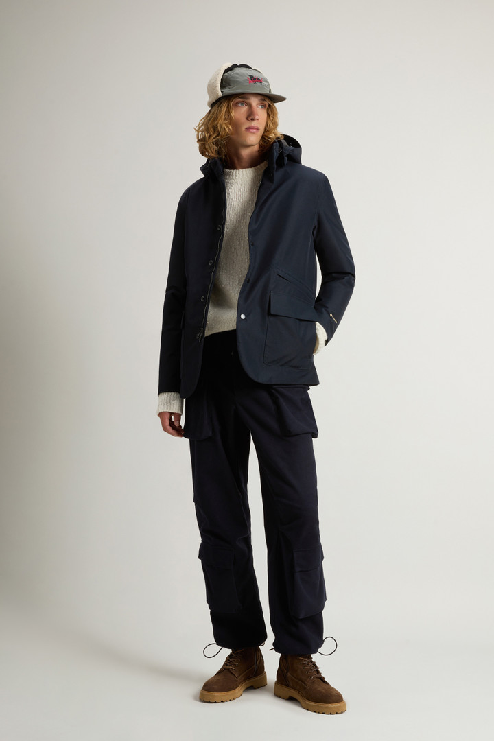 Waterproof Jacket in Recycled Two-Layered GORE-TEX Fabric Blue photo 2 | Woolrich