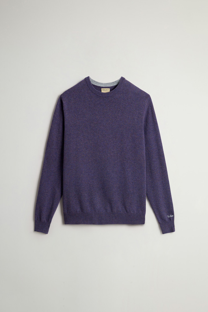 Pure Wool Crewneck Sweater Purple photo 5 | Woolrich