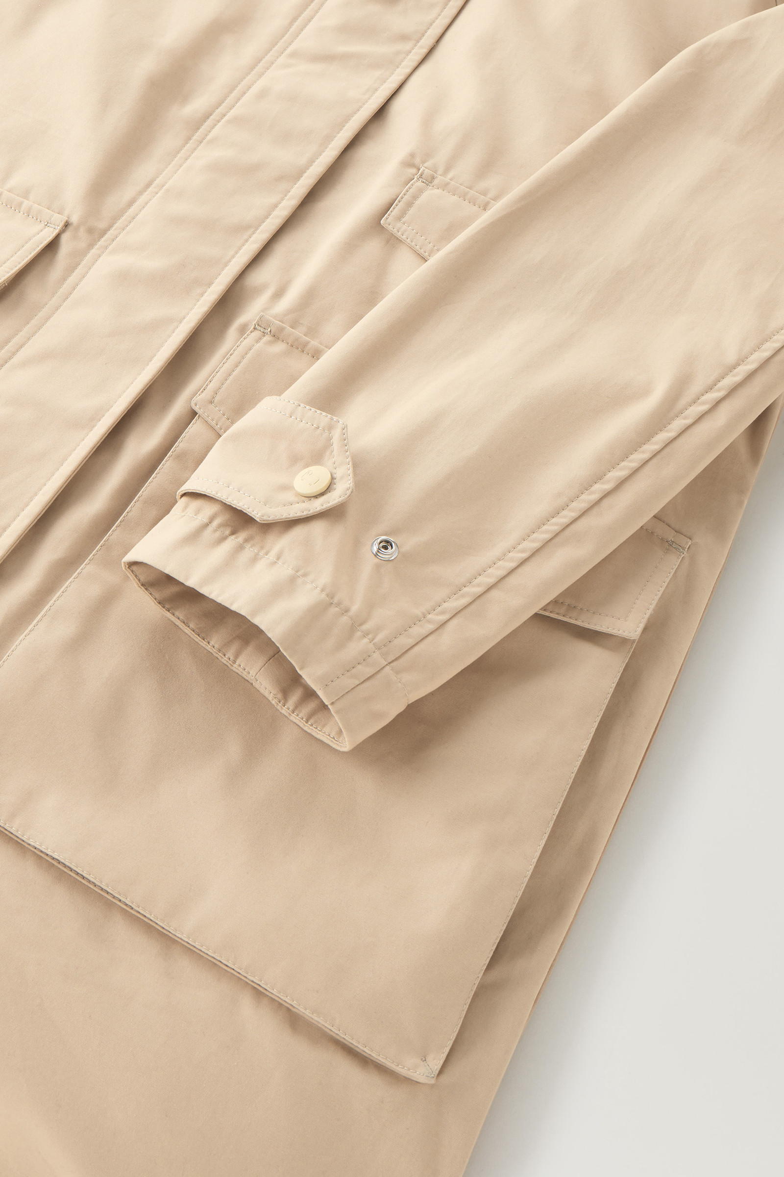 3-in-1 Sideline Parka in Soft Byrd Cotton with Detachable Padded Vest Beige photo 10 | Woolrich
